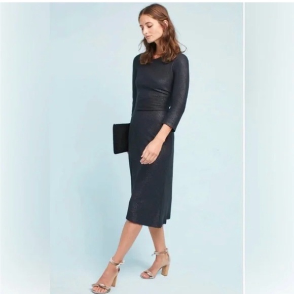 Anthropologie Dresses & Skirts - Anthropologie Akemi + Kin Tegan Dress S Black Sheath Shimmery.